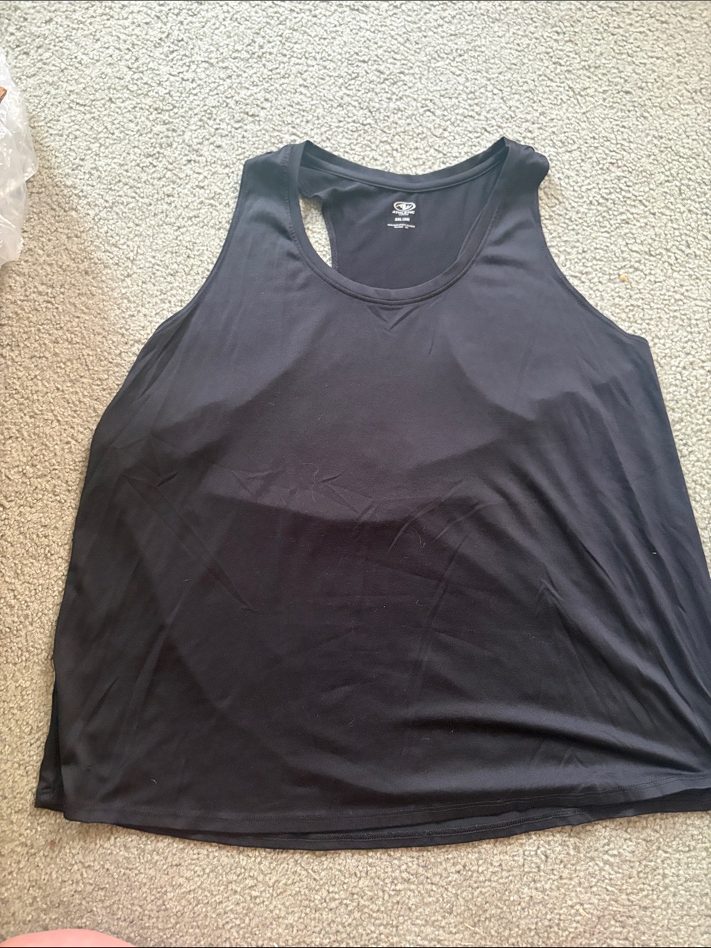 Athletic Works Black Racerback Tank Top